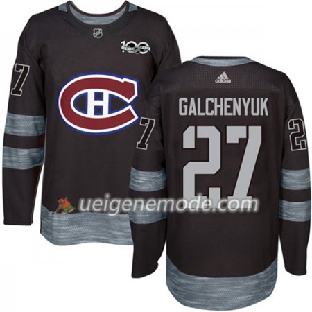 Herren Eishockey Montreal Canadiens Trikot Alex Galchenyuk 27 1917-2017 100th Anniversary Adidas Schwarz Authentic